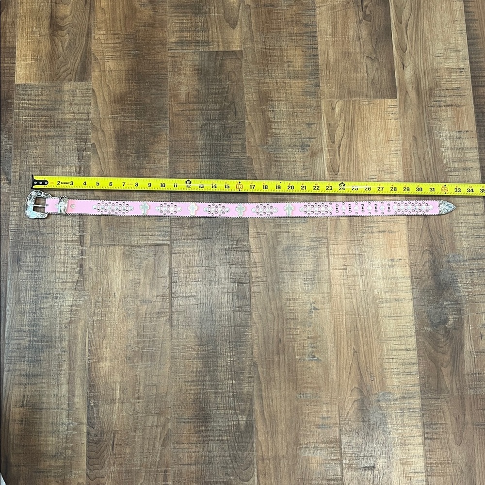 Pink Patterned Belt like new